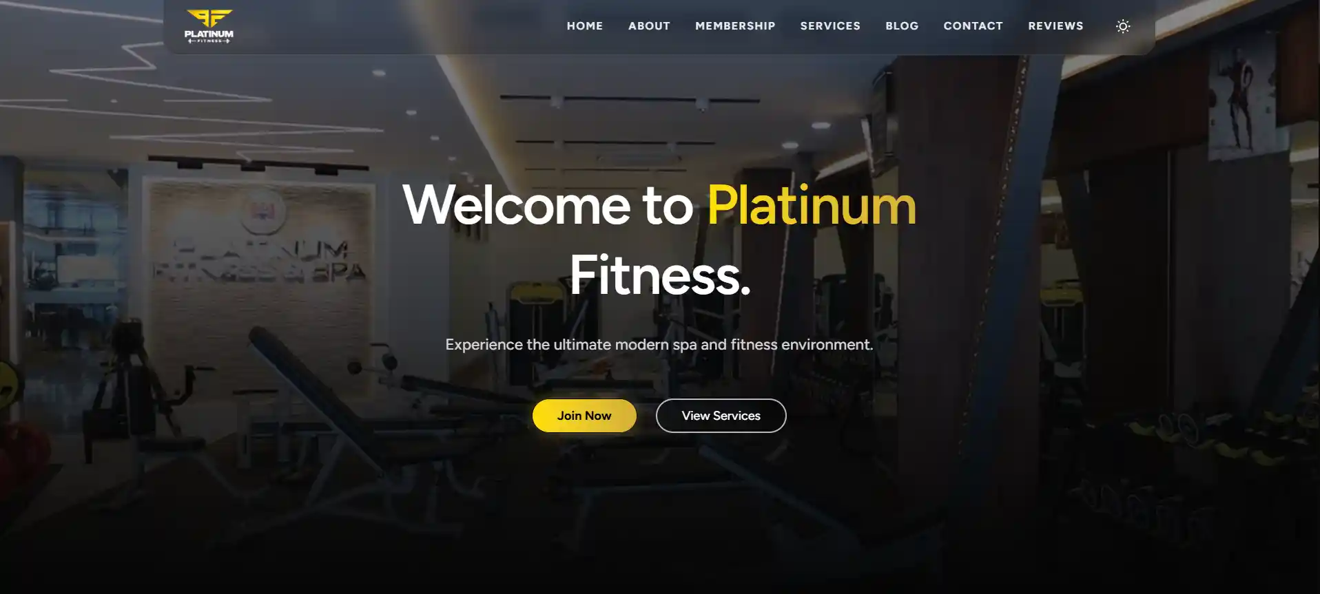 Platinum Fitness Template